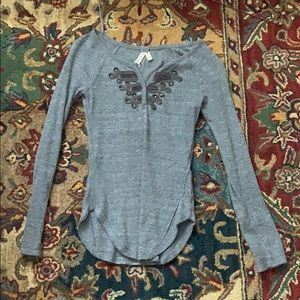 Women’s Grey Free People long sleeve